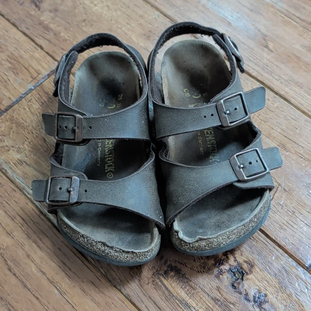 Birkenstock Milano Kids Dark Brown Sandals